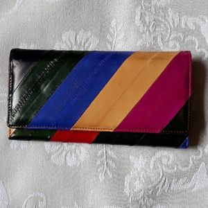 NWOT Genuine Eel Skin Wallet Clutch